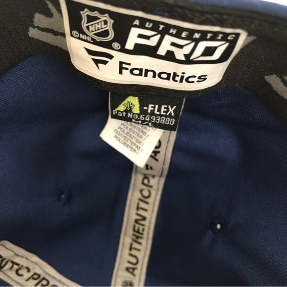 New Vancouver Canucks Training Authentic Pro Fanatics Stretch Fit Hat NHL Hockey - Picture 11 of 14